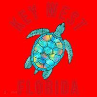 Key West Florida Sea Turtle Santa Hat thumb 1