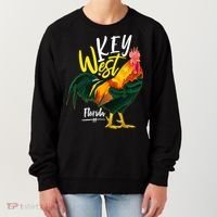 Key West Florida Keys Rooster Vacation Cruise Souvenir Gift Great Gift Women's Sweatshirt thumb 0