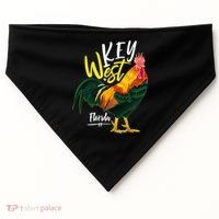 Key West Florida Keys Rooster Vacation Cruise Souvenir Gift Great Gift USA-Made Doggie Bandana thumb 0