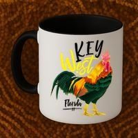Key West Florida Keys Rooster Vacation Cruise Souvenir Gift Great Gift Coffee Mug thumb 2