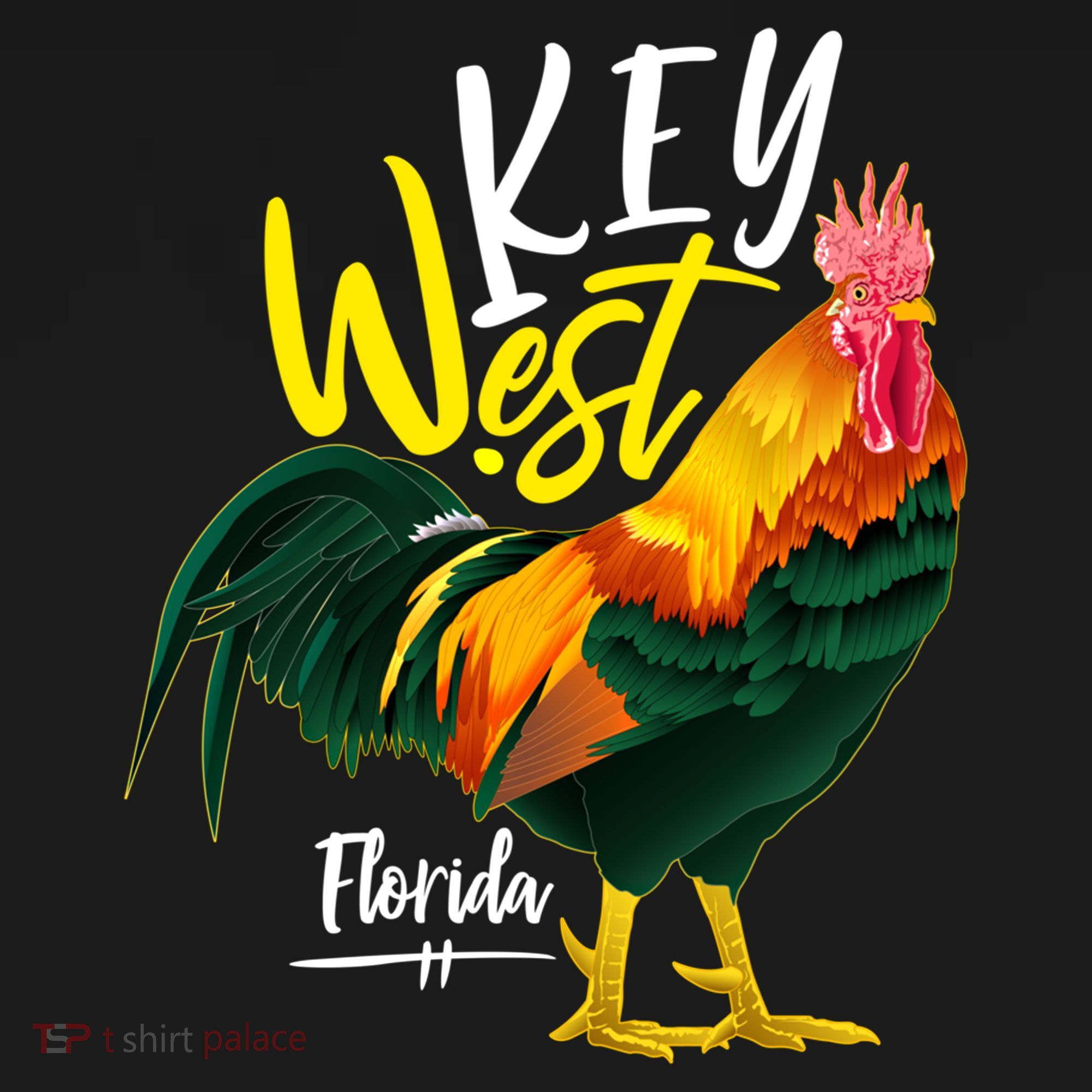 Key West Florida Keys Rooster Vacation Cruise Souvenir Gift Great Gift Women's Hoodie