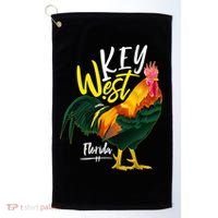 Key West Florida Keys Rooster Vacation Cruise Souvenir Gift Great Gift Golf Towel thumb 0