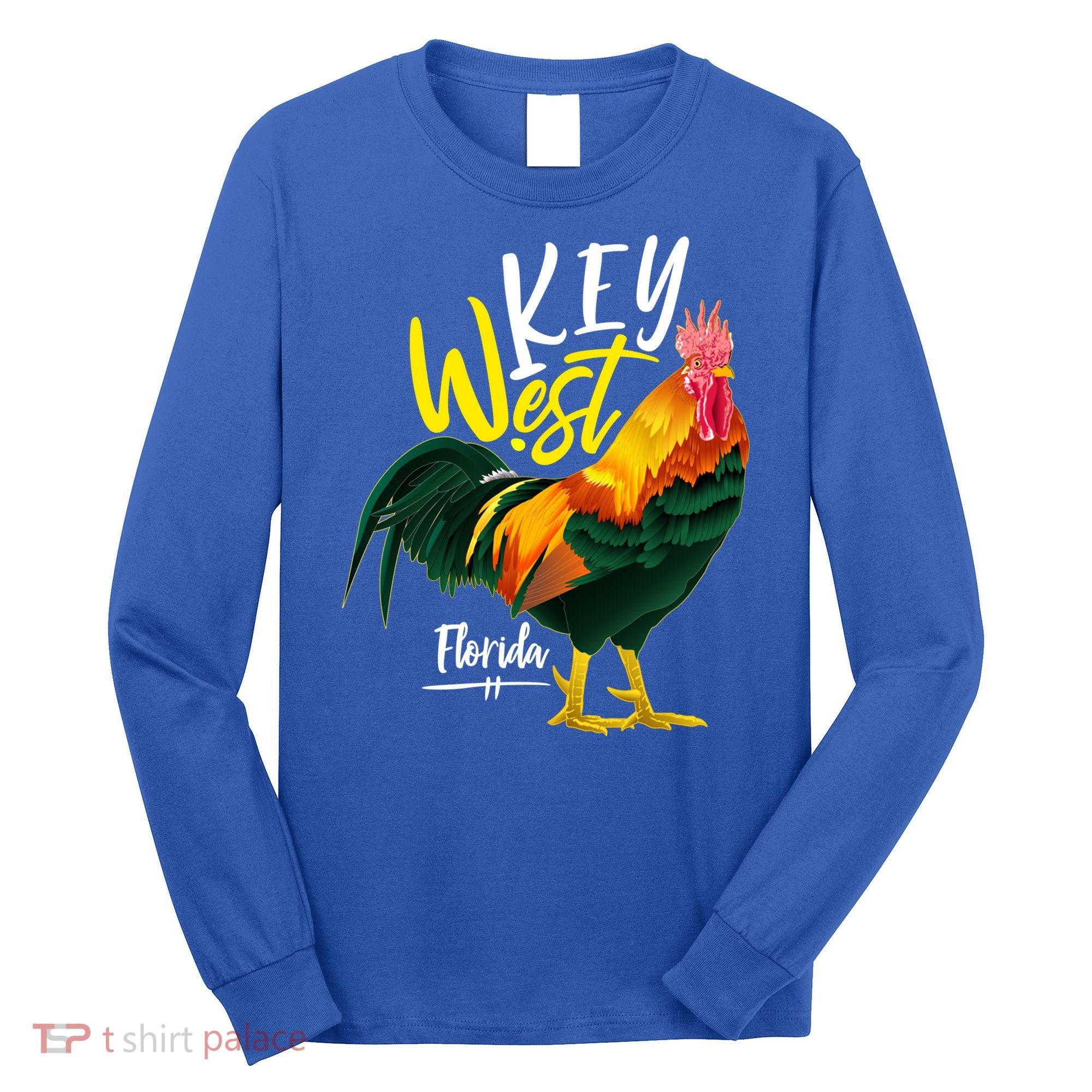 Key West Florida Keys Rooster Vacation Cruise Souvenir Gift Great Gift Long Sleeve Shirt