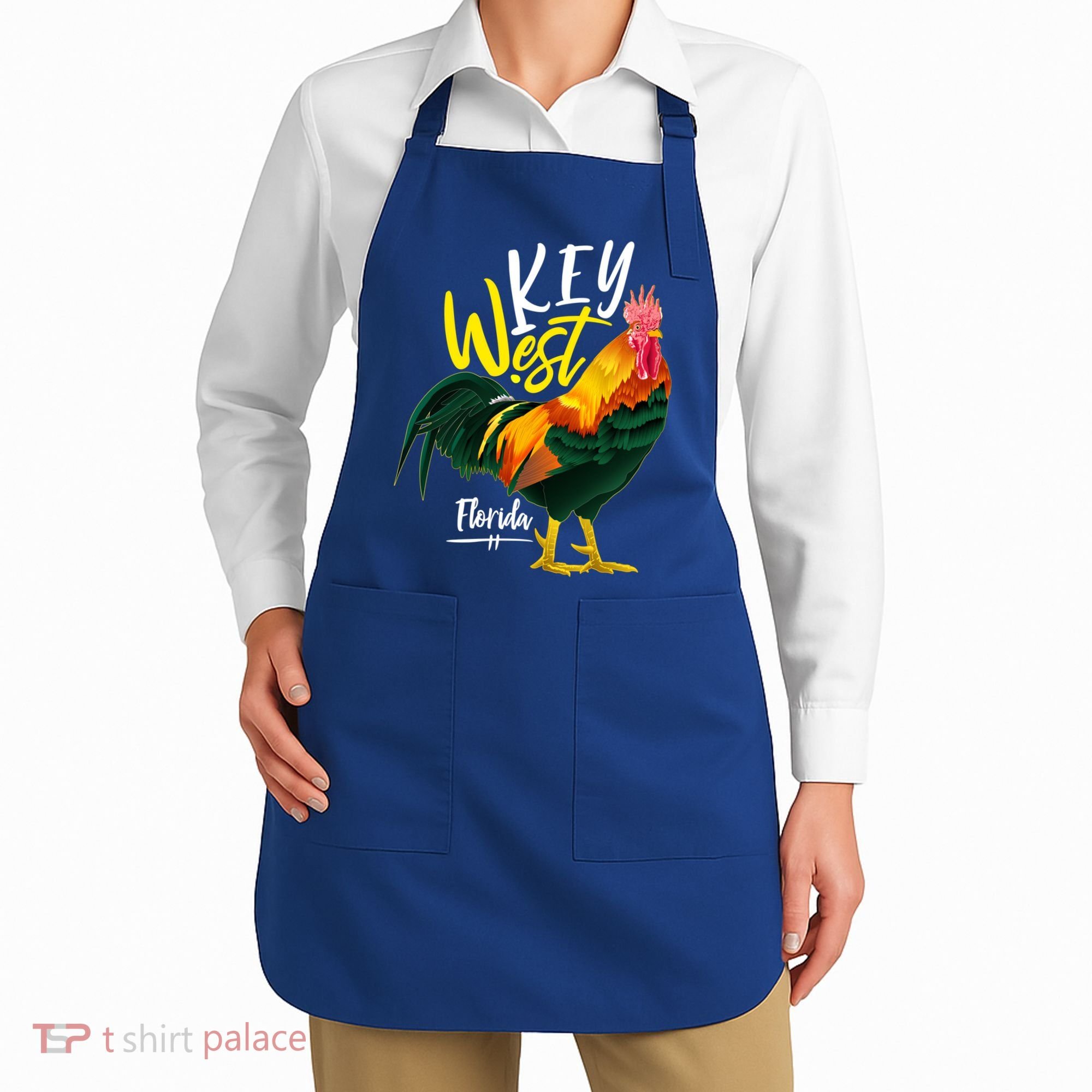 Key West Florida Keys Rooster Vacation Cruise Souvenir Gift Great Gift Apron