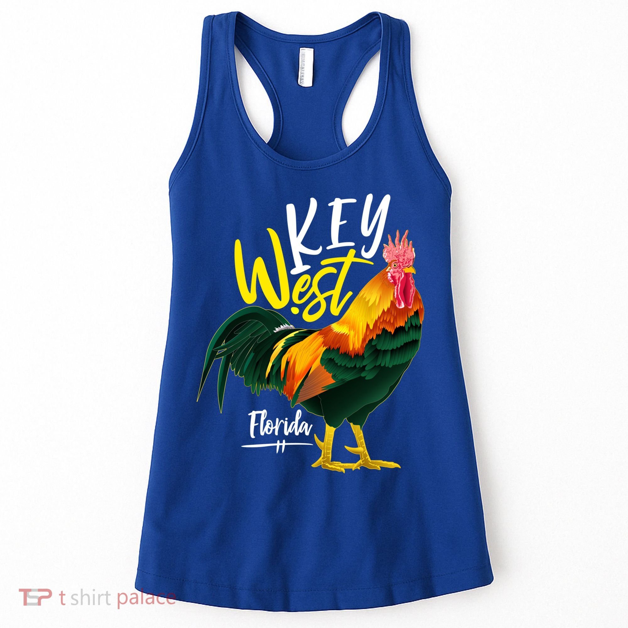 Key West Florida Keys Rooster Vacation Cruise Souvenir Gift Great Gift Women's Tank Top