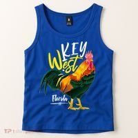Key West Florida Keys Rooster Vacation Cruise Souvenir Gift Great Gift Tank Top thumb 2