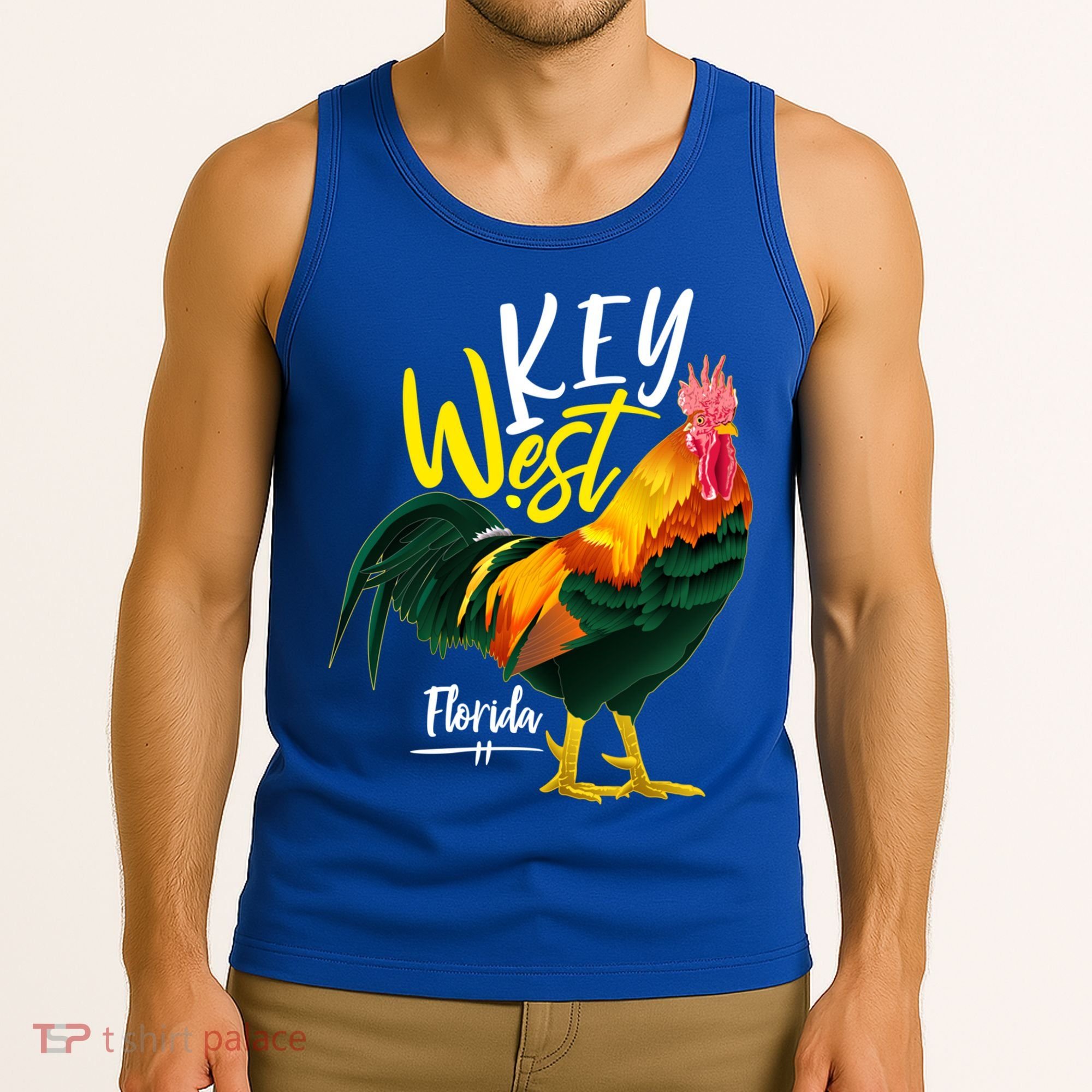 Key West Florida Keys Rooster Vacation Cruise Souvenir Gift Great Gift Tank Top