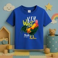 Key West Florida Keys Rooster Vacation Cruise Souvenir Gift Great Gift Toddler T-Shirt thumb 3