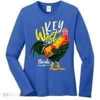 Key West Florida Keys Rooster Vacation Cruise Souvenir Gift Great Gift Women's Long Sleeve Shirt thumb 0
