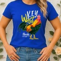 Key West Florida Keys Rooster Vacation Cruise Souvenir Gift Great Gift Women's T-Shirt thumb 2
