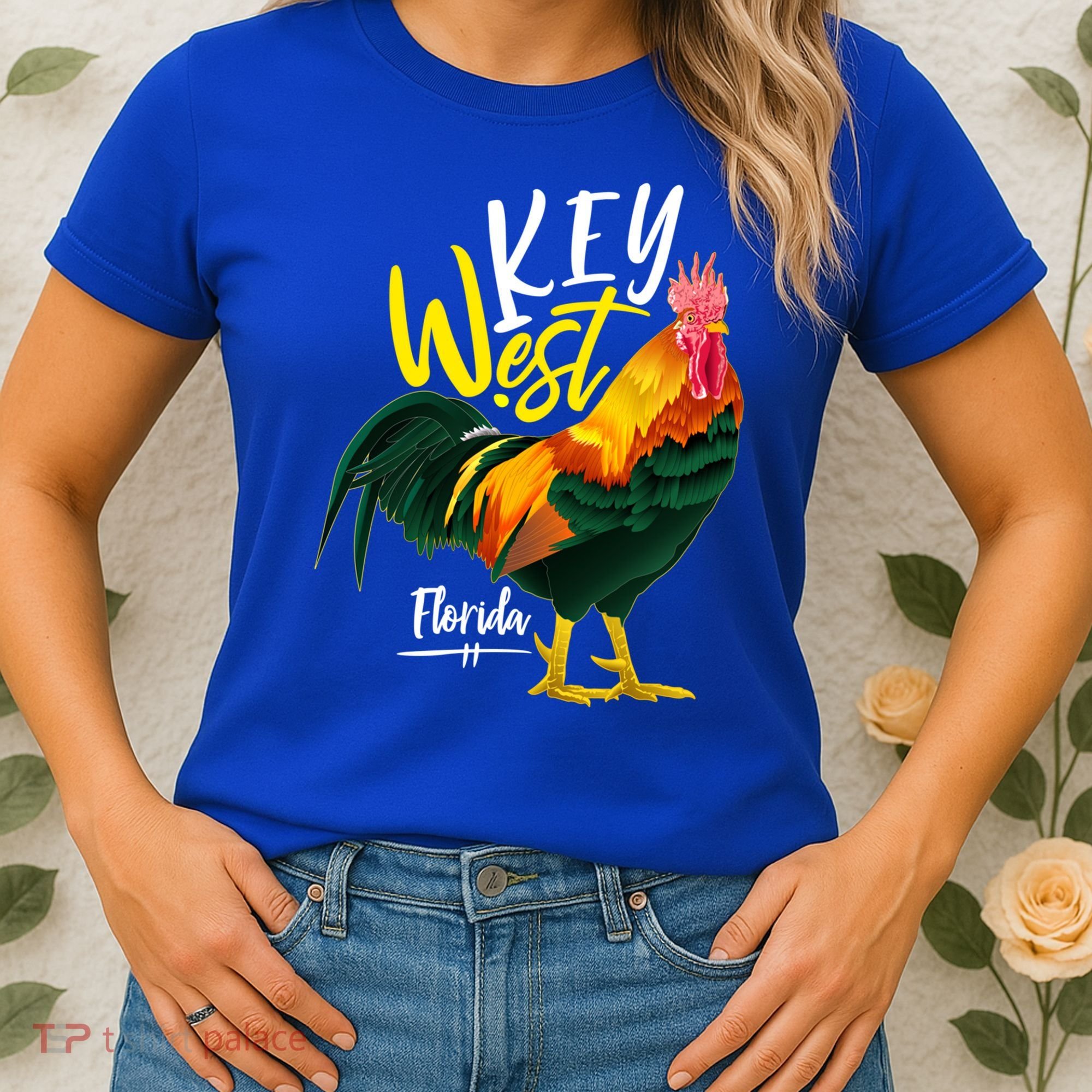 Key West Florida Keys Rooster Vacation Cruise Souvenir Gift Great Gift Women's T-Shirt