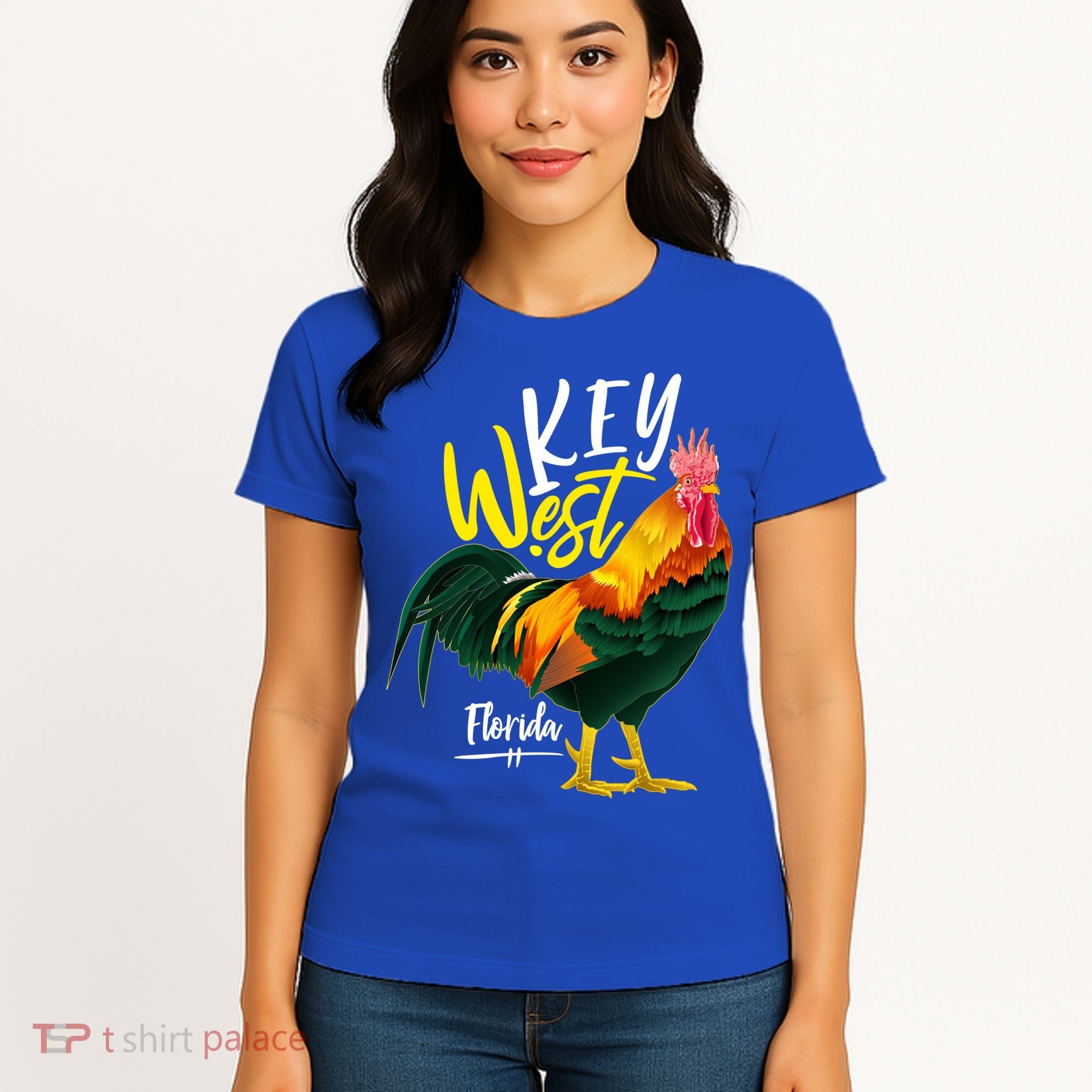 Key West Florida Keys Rooster Vacation Cruise Souvenir Gift Great Gift Women's T-Shirt