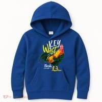 Key West Florida Keys Rooster Vacation Cruise Souvenir Gift Great Gift Kids Hoodie thumb 0