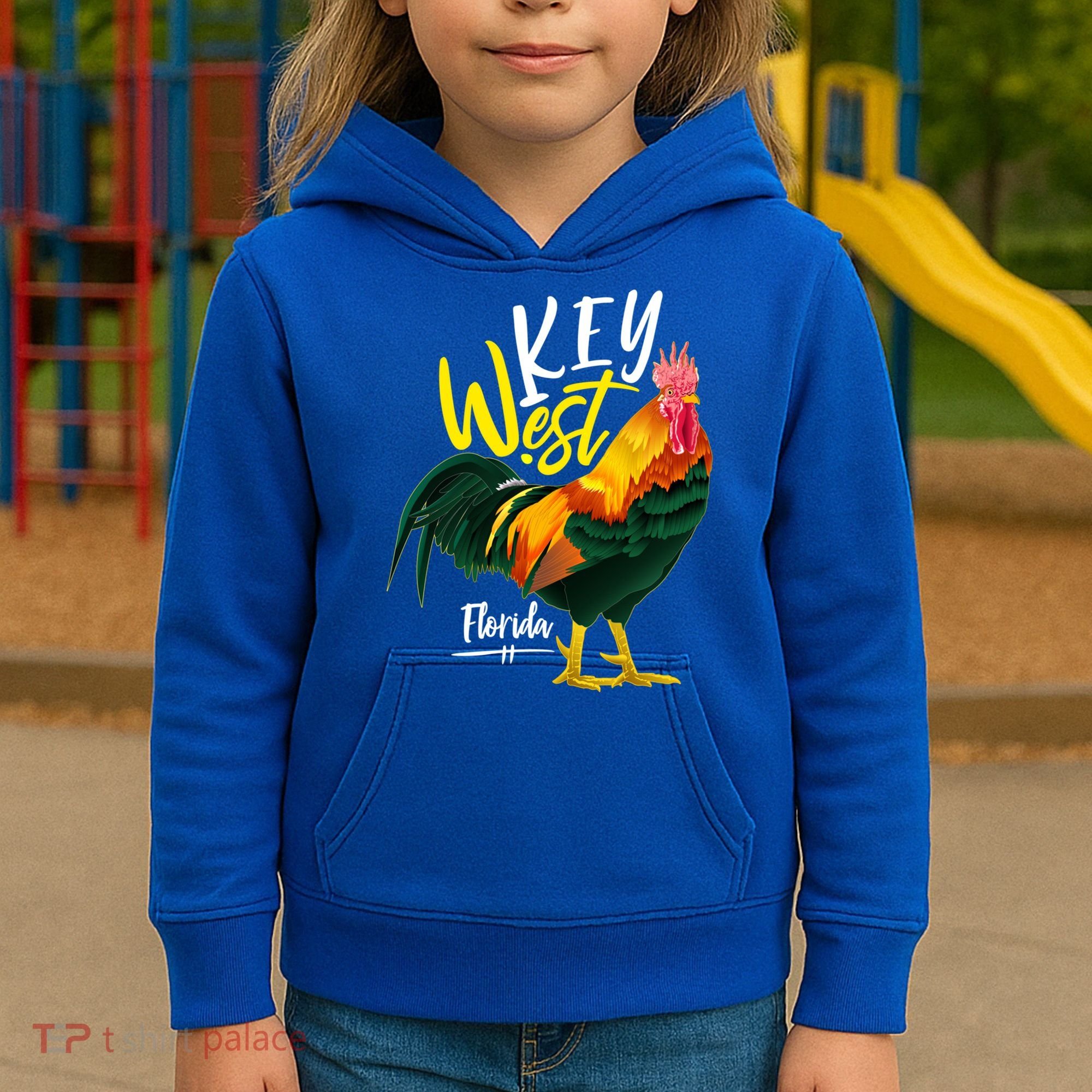 Key West Florida Keys Rooster Vacation Cruise Souvenir Gift Great Gift Kids Hoodie