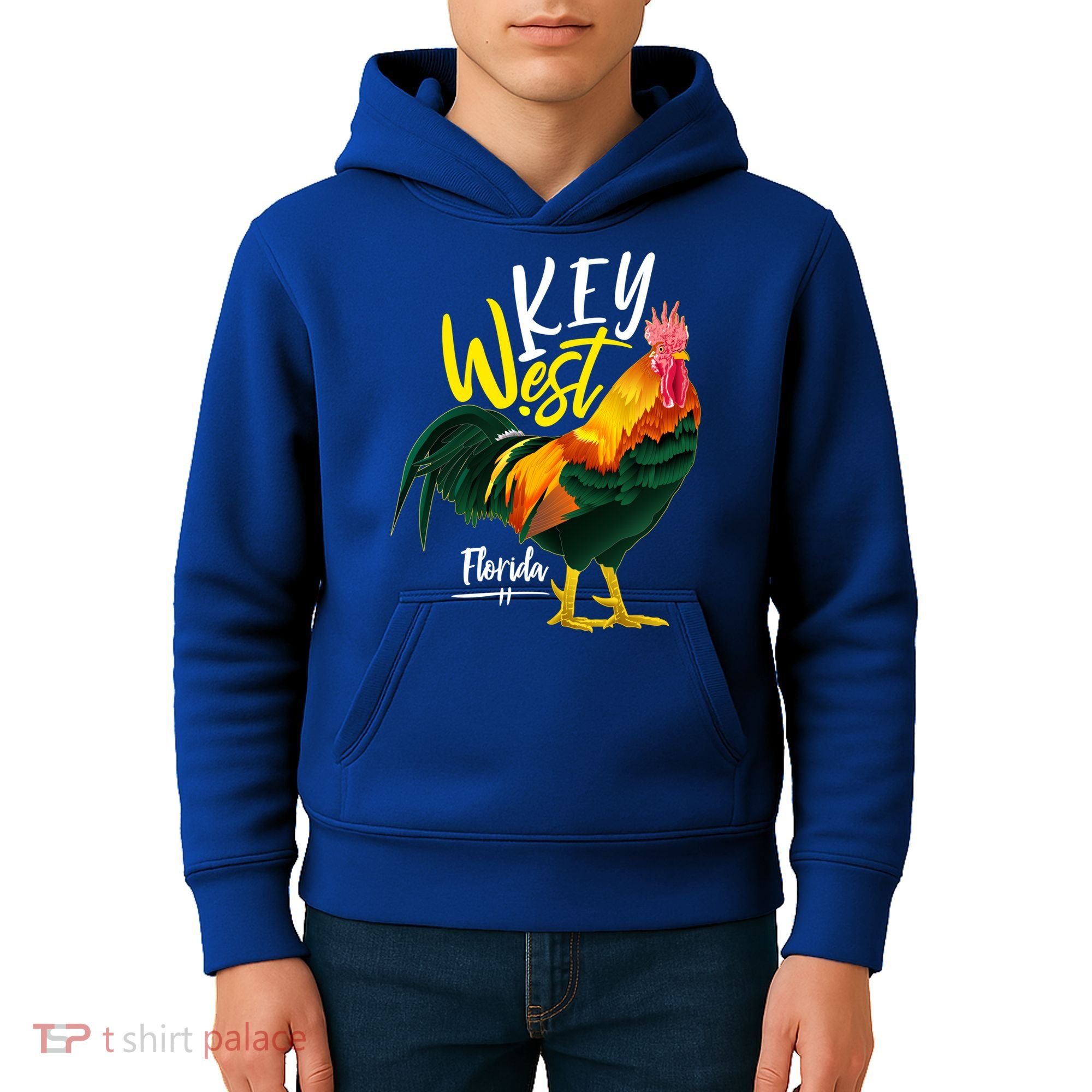 Key West Florida Keys Rooster Vacation Cruise Souvenir Gift Great Gift Kids Hoodie