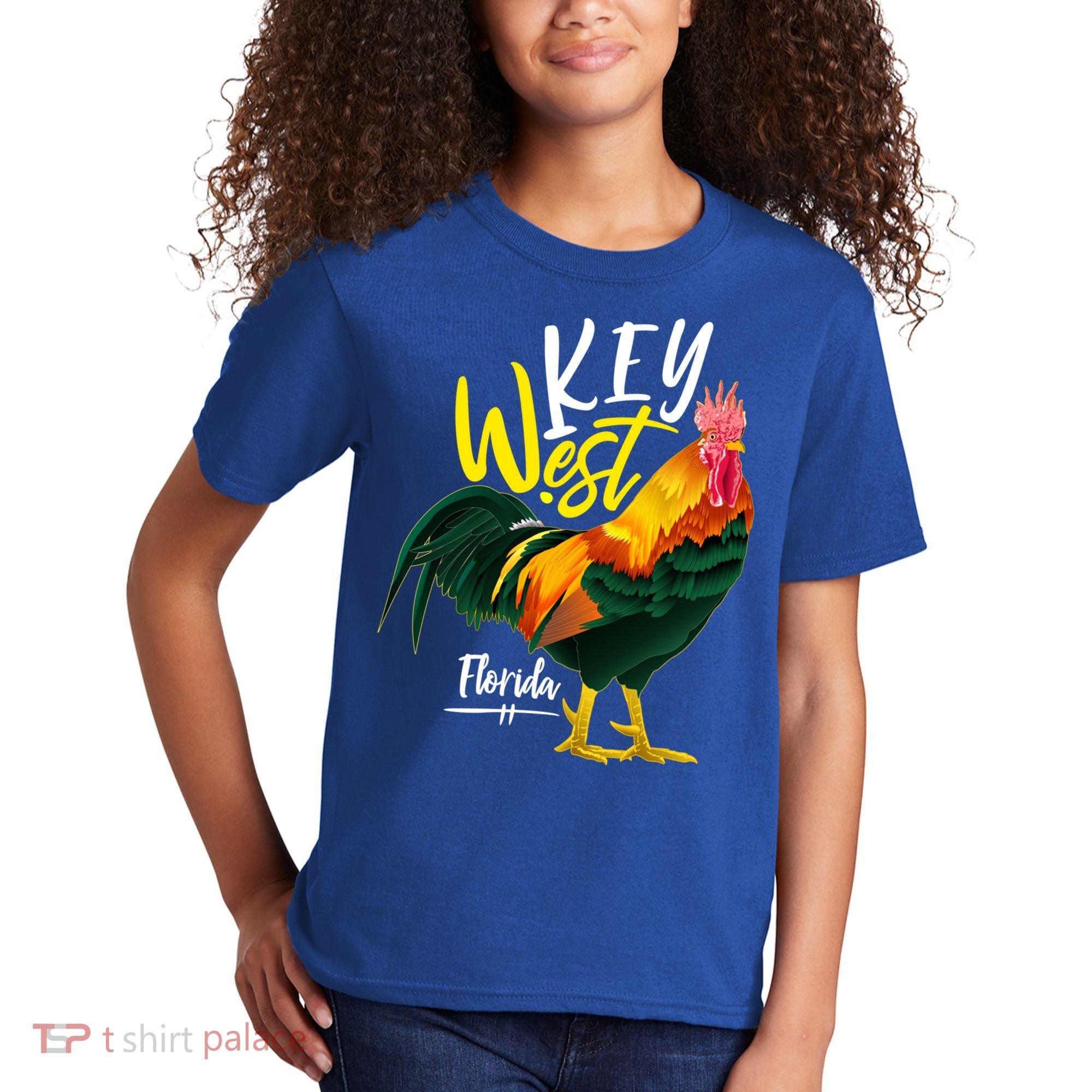 Key West Florida Keys Rooster Vacation Cruise Souvenir Gift Great Gift Kids T-Shirt