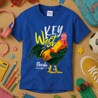 Key West Florida Keys Rooster Vacation Cruise Souvenir Gift Great Gift Kids T-Shirt thumb 3