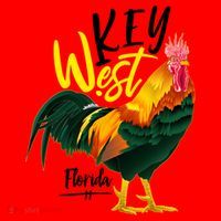 Key West Florida Keys Rooster Vacation Cruise Souvenir Gift Great Gift Santa Hat thumb 1