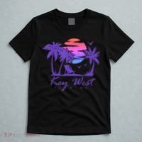 KEY WEST FLORIDA Spring Break Vacation Retro Vintage Sunset T-Shirt thumb 5