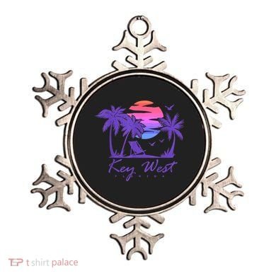 KEY WEST FLORIDA Spring Break Vacation Retro Vintage Sunset Ornament