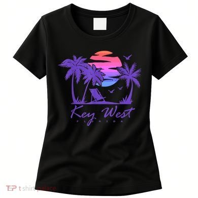 KEY WEST FLORIDA Spring Break Vacation Retro Vintage Sunset Women's T-Shirt