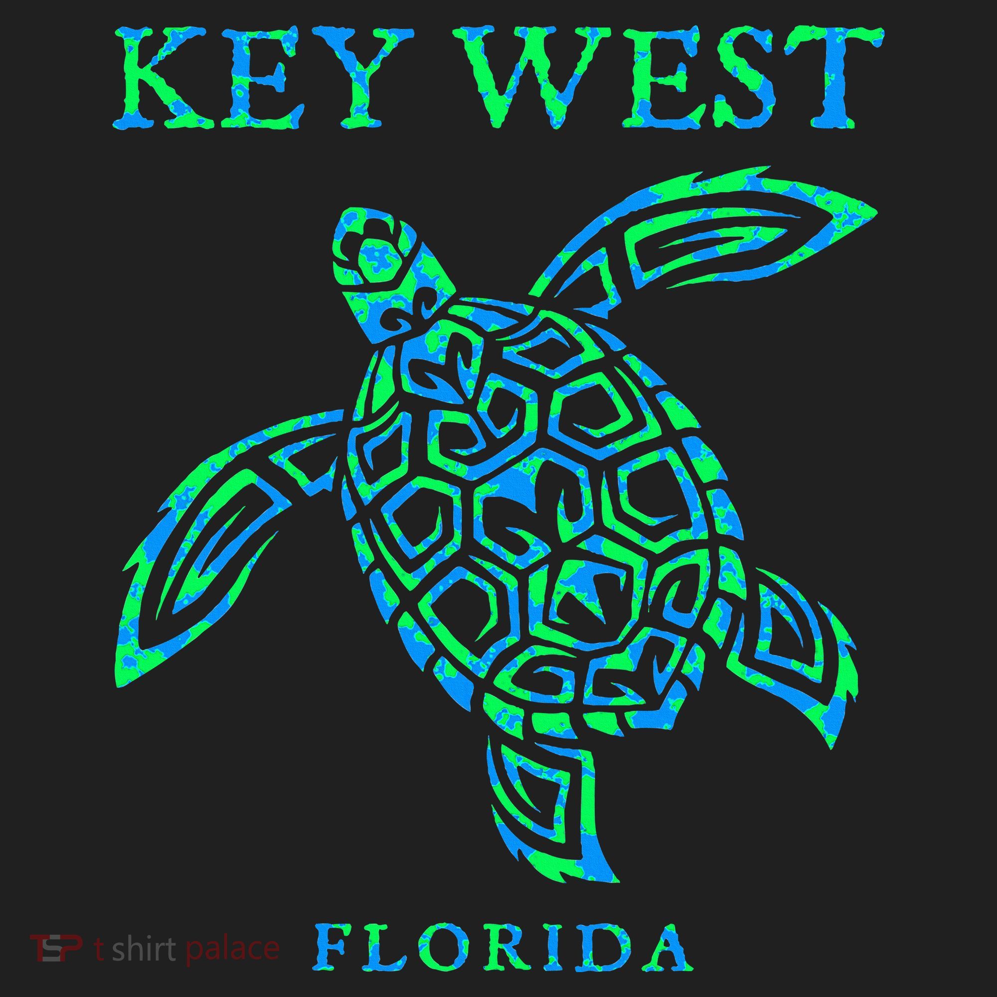 Key West Florida Sea Turtle Retro Boy Girl Vacation Souvenir Beanie