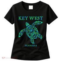 Key West Florida Sea Turtle Retro Boy Girl Vacation Souvenir Women's T-Shirt thumb 0