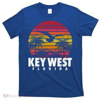 Key West Florida Vintage Retro Sunset Beach Gift T-Shirt