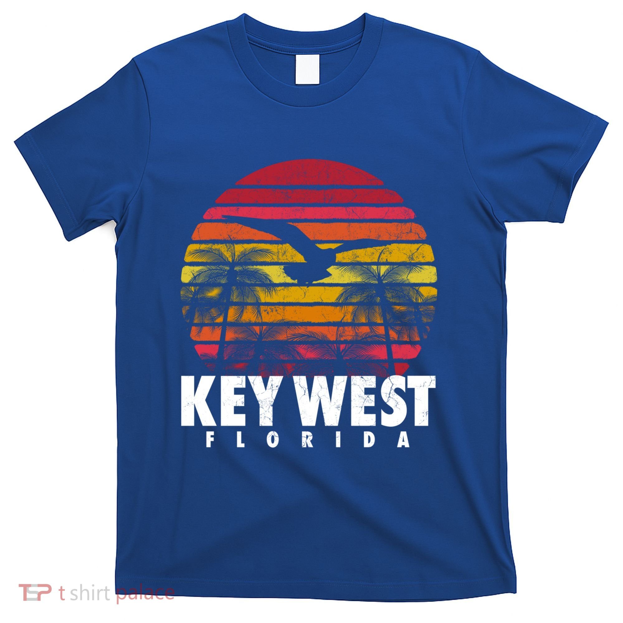 Key West Florida Vintage Retro Sunset Beach Gift T-Shirt