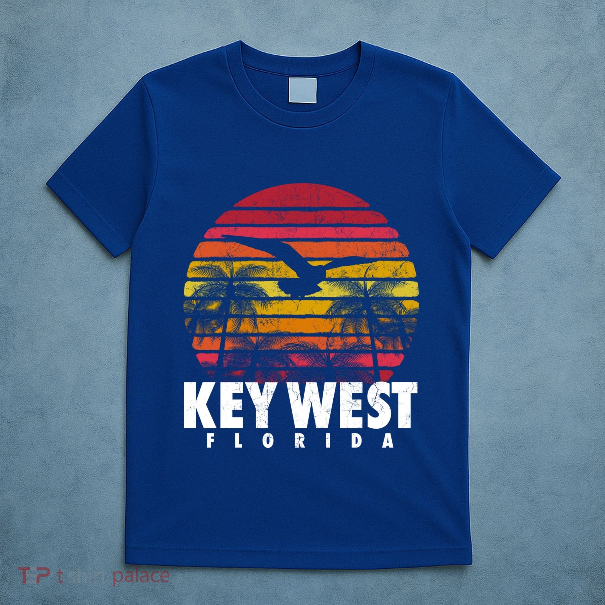 Key West Florida Vintage Retro Sunset Beach Gift T-Shirt