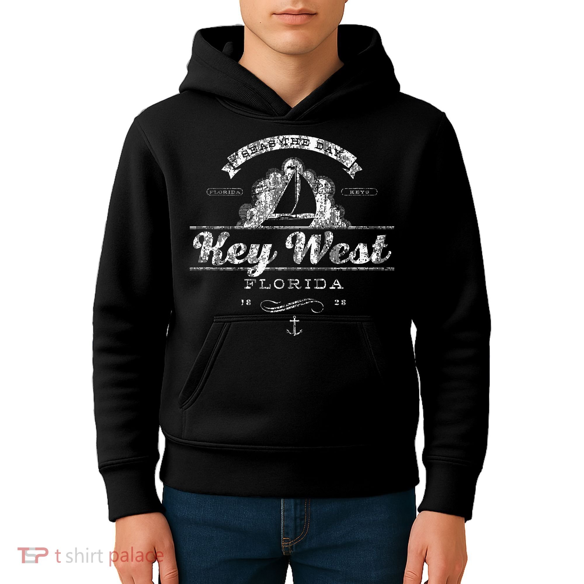 Key West Fl Sailboat Nautical Kids Hoodie