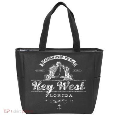 Key West Fl Sailboat Nautical Tote Bag