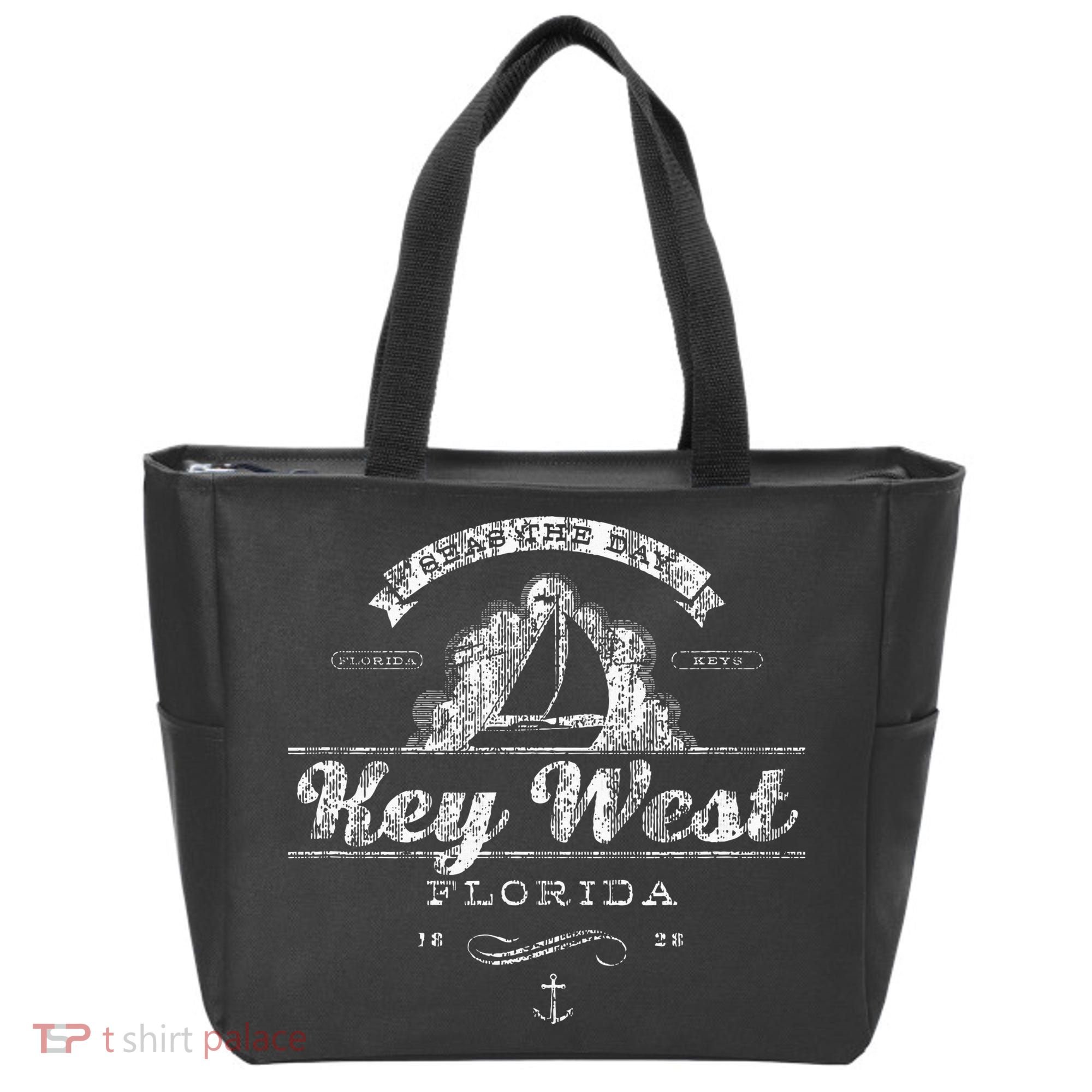 Key West Fl Sailboat Nautical Tote Bag