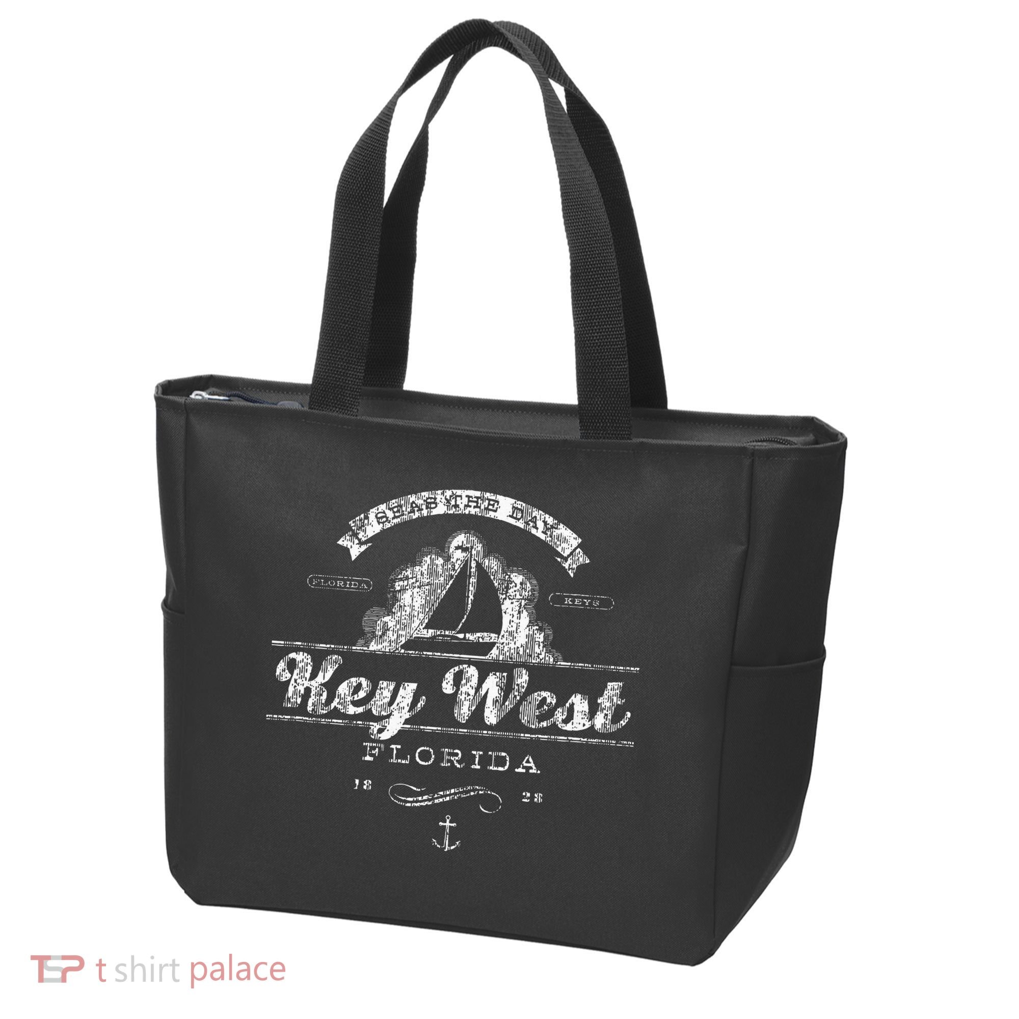 Key West Fl Sailboat Nautical Tote Bag