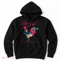 Key West Florida Chicken Lover Flower Hibiscus Souvenir Hoodie thumb 0