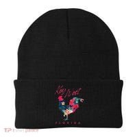 Key West Florida Chicken Lover Flower Hibiscus Souvenir Beanie thumb 0