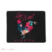 Key West Florida Chicken Lover Flower Hibiscus Souvenir Mousepad thumb 0