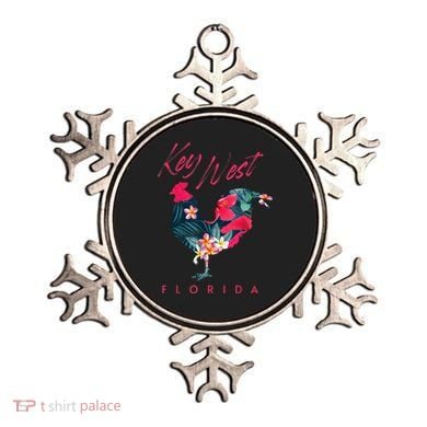 Key West Florida Chicken Lover Flower Hibiscus Souvenir Ornament