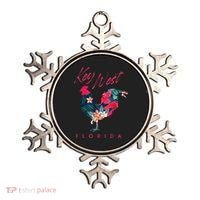 Key West Florida Chicken Lover Flower Hibiscus Souvenir Ornament thumb 0