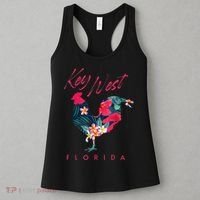 Key West Florida Chicken Lover Flower Hibiscus Souvenir Women's Tank Top thumb 3