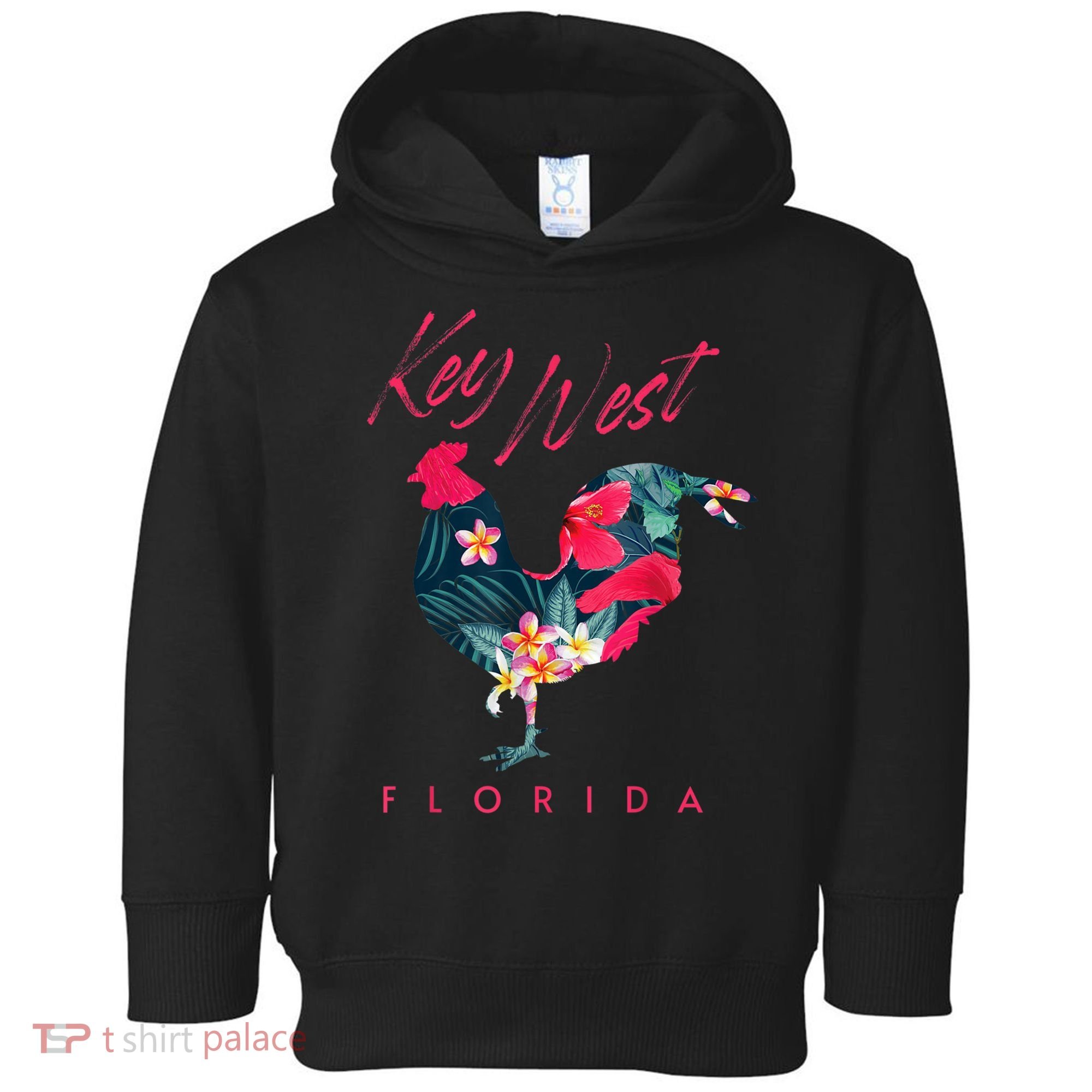 Key West Florida Chicken Lover Flower Hibiscus Souvenir Toddler Hoodie