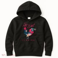 Key West Florida Chicken Lover Flower Hibiscus Souvenir Kids Hoodie thumb 0