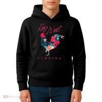 Key West Florida Chicken Lover Flower Hibiscus Souvenir Kids Hoodie thumb 4
