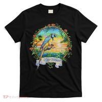 Key West, Florida Vintage Tropical Sunset Beach Parrot T-Shirt thumb 0