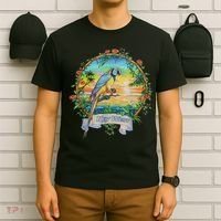 Key West, Florida Vintage Tropical Sunset Beach Parrot T-Shirt thumb 6
