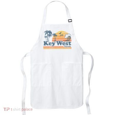 Key West Florida Beach Vintage Spring Break Vacation Apron
