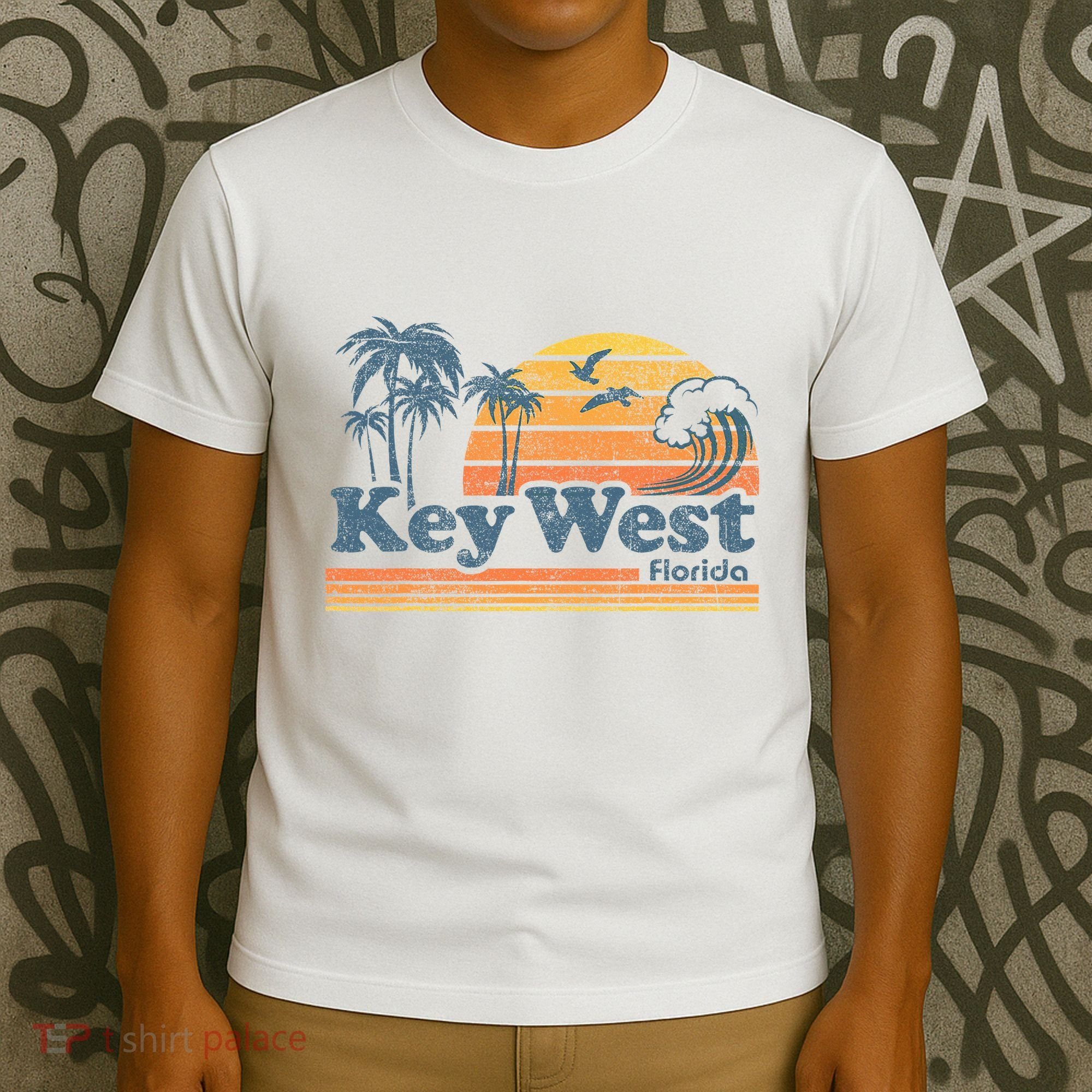 Key West Florida Beach Vintage Spring Break Vacation T-Shirt