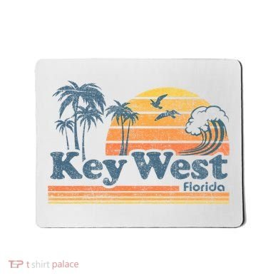 Key West Florida Beach Vintage Spring Break Vacation Mousepad