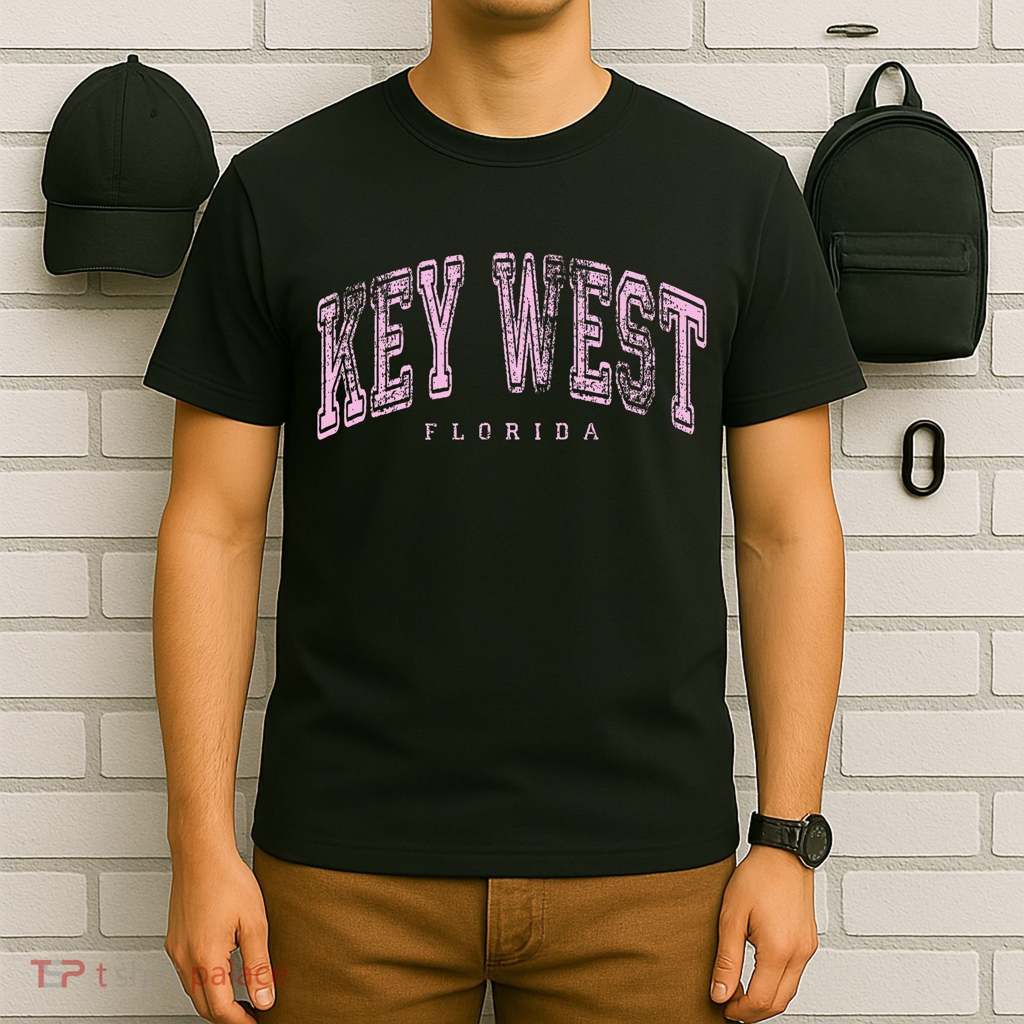 Key West Florida Keys Vintage Retro Us City State Travel T-Shirt