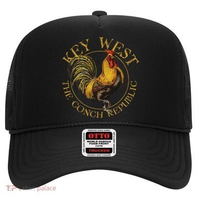 Key West Florida Vintage Rooster Design Souvenir Hat